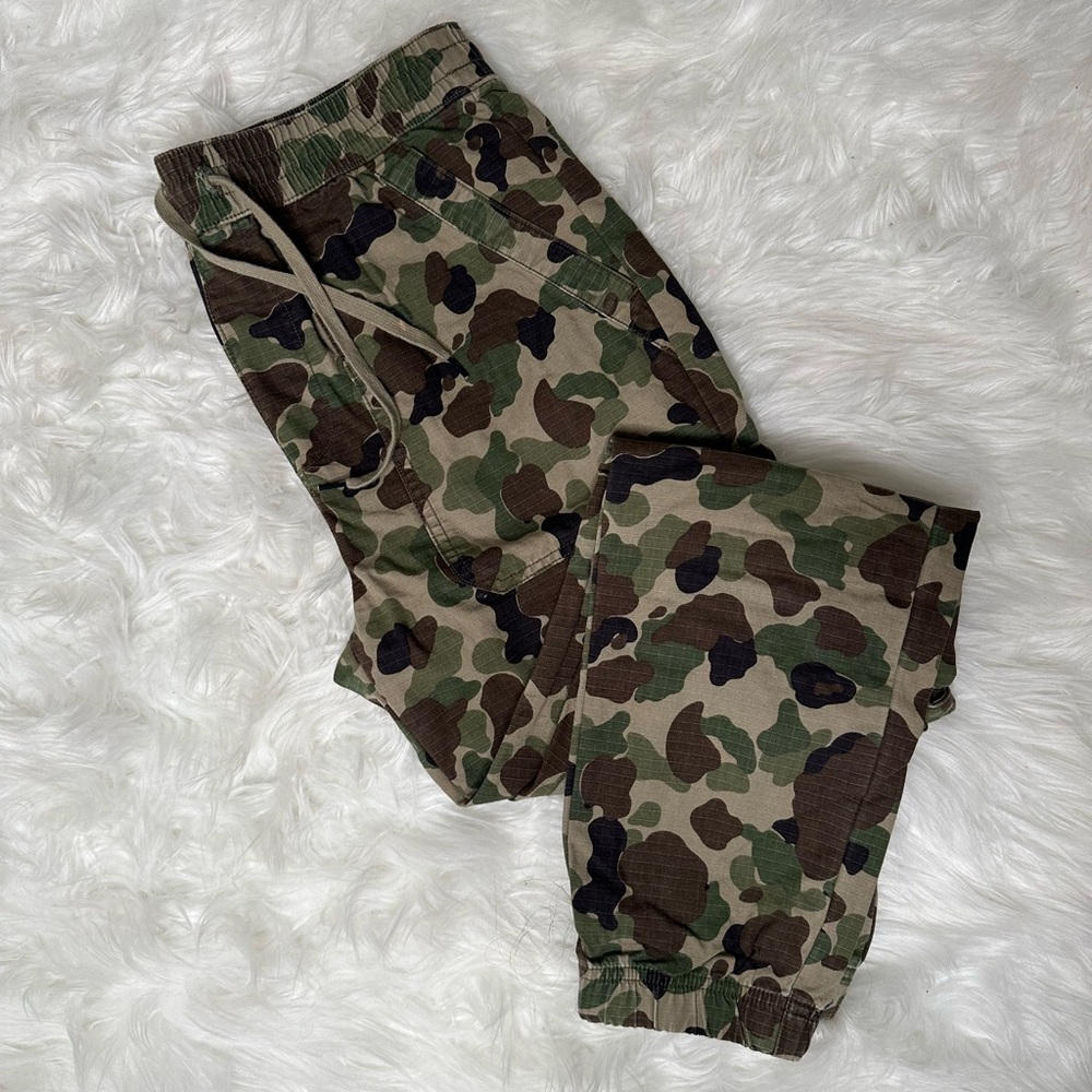 Champs Green and Brown Camouflage Joggers